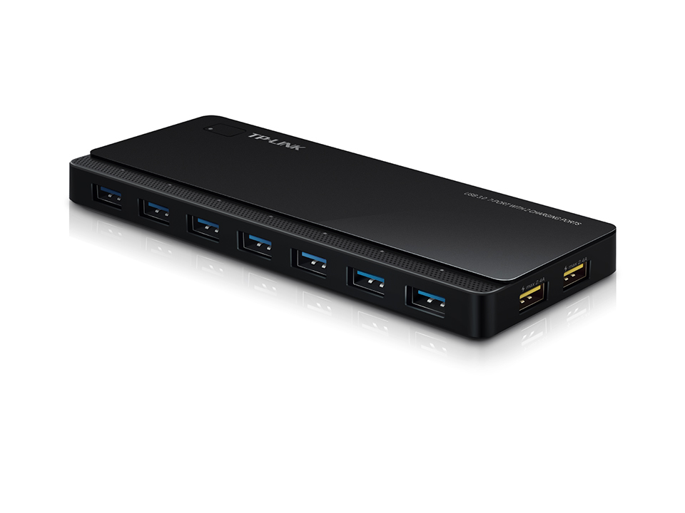 Take out insurance Survival Properly TP-LINK UH720 USB3.0 7 PORT Powered Hub with 2 Charging Ports 2.4A USB -  GameDude Computers