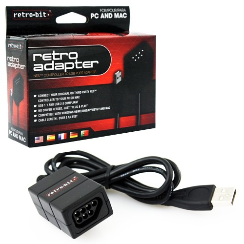 Retrolink Wired NES Style USB Controller For PC and Mac (With Packaging)