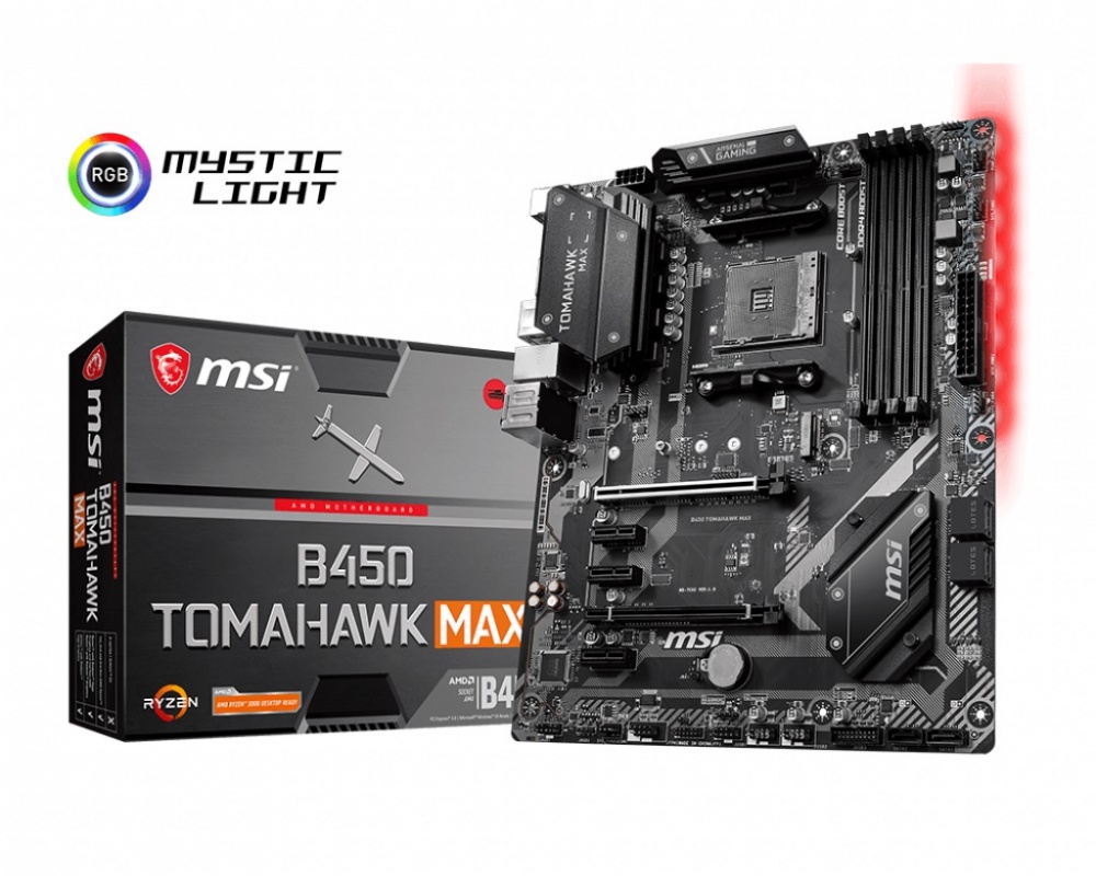 MSI B450 TOMAHAWK MAX ATX Motherboard DDR4 - M.2 - USB 3.2 Gen2
