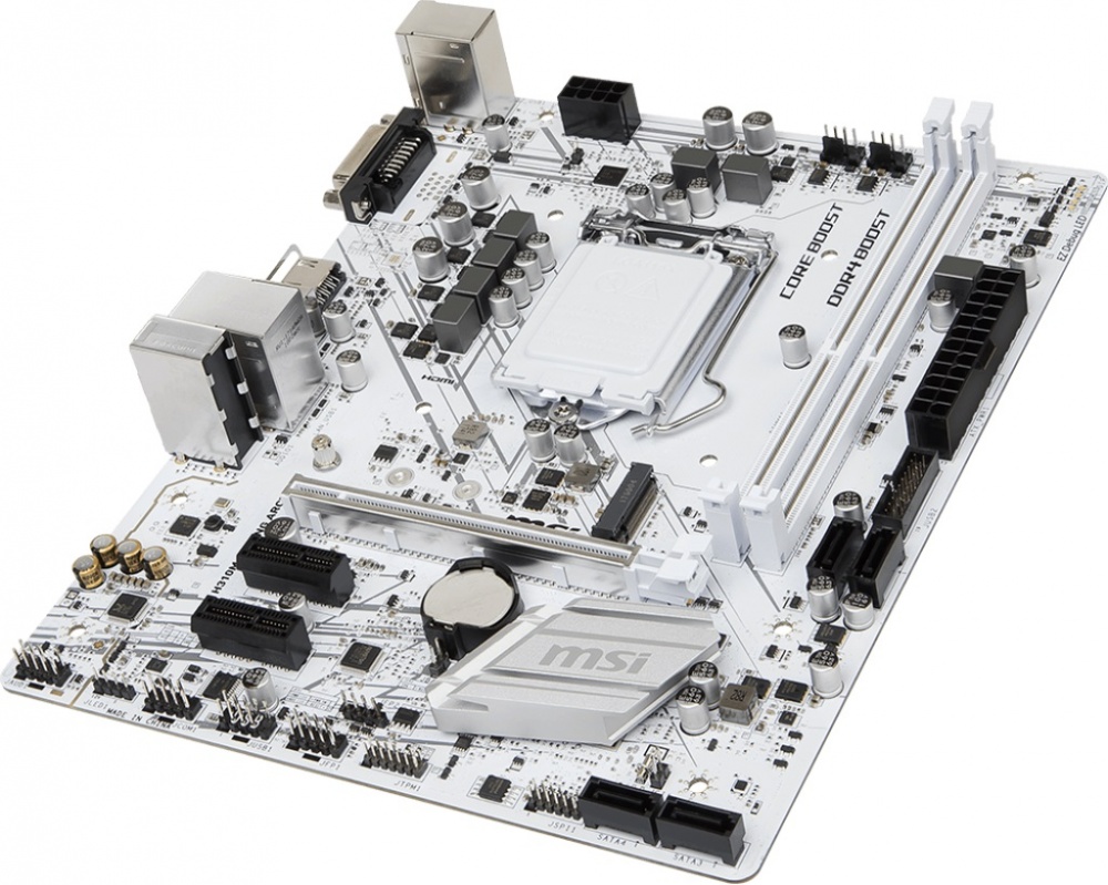 msi h310m gaming arctic motherboard lga1151 m 2 mini msi light sync
