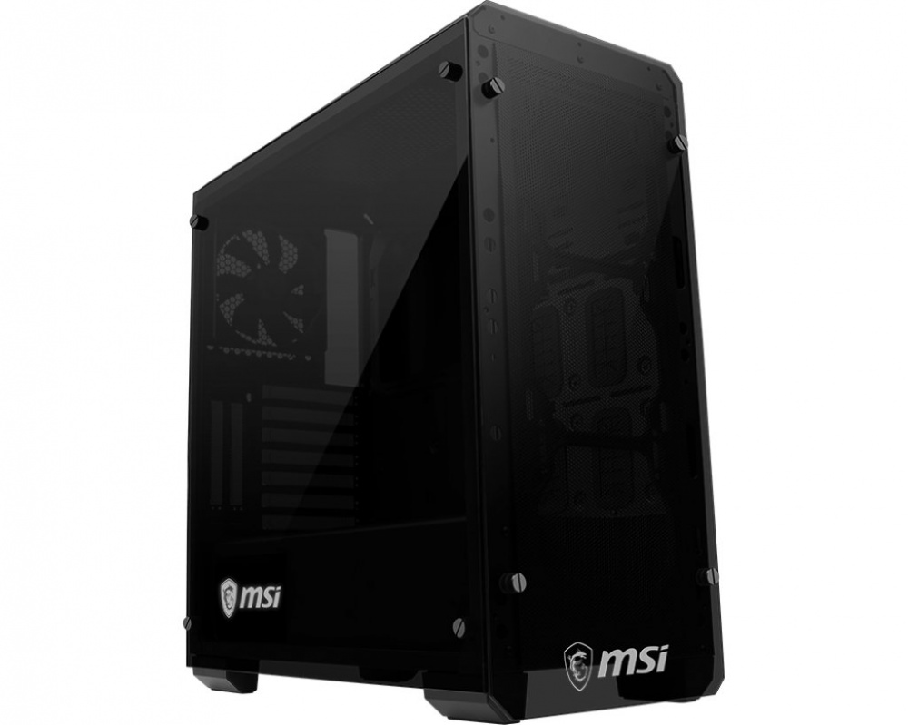 5 printer card top Mid Tower BUNKER Glass MAG Double Case Tempered MSI