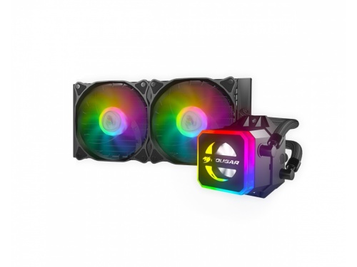 COUGAR HELOR 240 RGB AIO Liquid Cooler AMD INTEL Model: RL-HLR240-V1