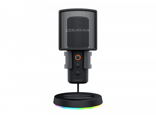 COUGAR SCREAMER-X Studio Microphone for all Purpose RGB Effect - 3x 16mm Drivers - Noise Reduction - Anti Vibration - MODEL : CGR-U163RGB-500MK