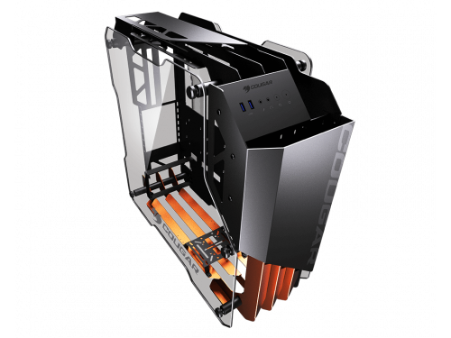 COUGAR BLAZER Aluminium Open Frame TG Mid Tower Case