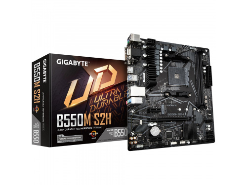 GIGABYTE B550M-S2H Motherboard DDR4 - USB 3.2 - M.2 - MicroATX - AM4 Socket