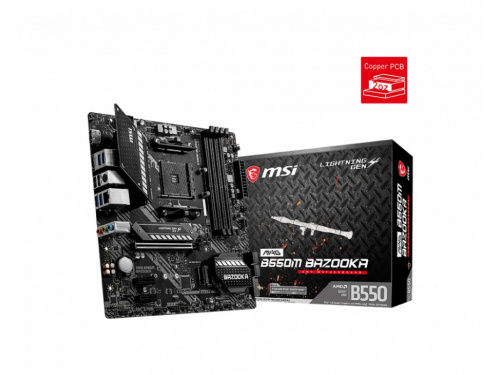 MSI MAG B550M BAZOOKA Motherboard AM4 - DDR4 - USB 3.2 - M.2