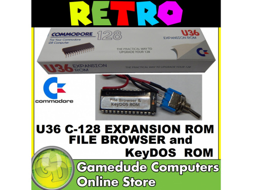 C128 U36 ROM - FILEBROWSER &amp; KeyDOS ** Switchable ROM **