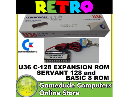 C128 U36 ROM - SERVANT 128 &amp; BASIC 8 ** Switchable ROM ** 