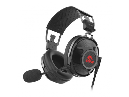 MARVO Scorpion HG9053 7.1 Surround Headset - RED LED Backlight - Flexible Boom MIC - USB Jack - MODEL: HG9053 