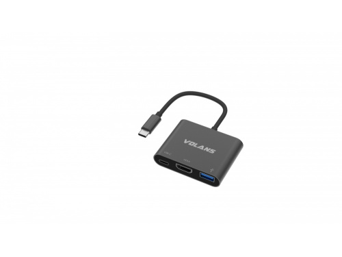 VOLANS USB-C to 4K HDMI / USB 3.0 / USB-C Adapter - VL-UCH3C 