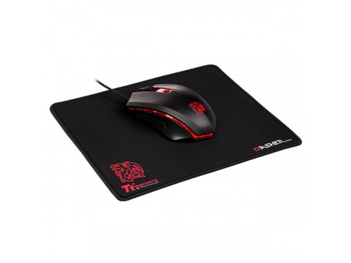 THERMALTAKE eSports TALON X MO-CPC-WDOOBK-01 RGB Colour 3200DPI Gaming Mouse PLUS Mini Dasher Mat