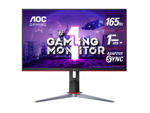 AOC 24G2SP 23.8&quot; IPS, FHD, Adaptive Sync,1ms, 165Hz , 1xVGA, 2x HDMI 1.4, 1x DP 1.4, Borderless, Height Adjustable Stand, VESA 100X100mm