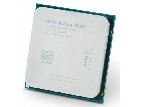 AMD ATHLON 3000G with Radeon VEGA 3 Graphics 2 Core, 4 Thread 3.5Ghz - TRAY VERSION / NO HEATSINK SUPPLIED - AM4