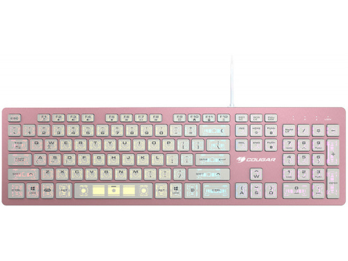 COUGAR VANTAR AX PINK Scissor Switch Gaming Keyboard 8 Backlight effects : CGR-WRXMX-VAP