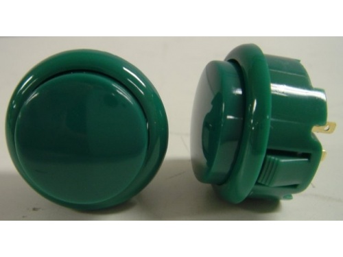 Generic 30mm pushbutton - GREEN SNAP IN includes built in microswitch