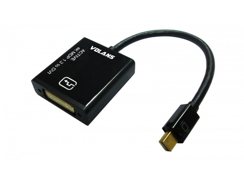 Volans ACTIVE Mini DisplayPort to DVI Converter (4K) - Model: VL-AMDPD