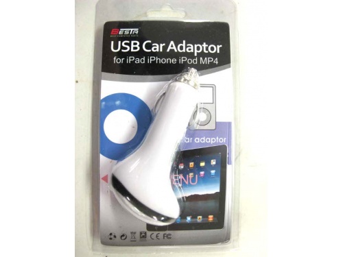 BESTA USB 2amp Car Charger for iPad iPhone iPod HTC Samsung etc  W-9794