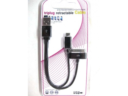 USB to iPhone/iPad &amp; Micro USB Cable AD-USB-i4MC