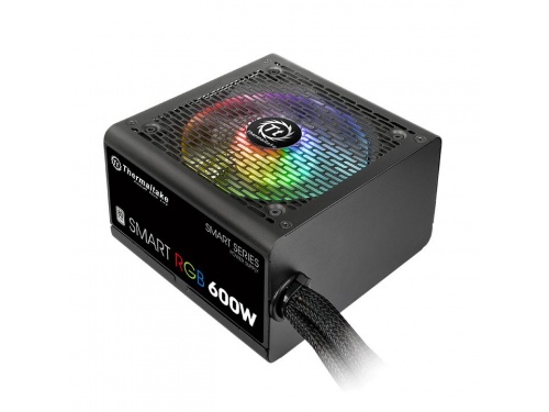 THERMALTAKE Smart RGB 600W - Fan Hub - 80 Plus - All Sleeved Cables - PS-SPR-0600NHSAWA-1