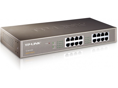 TP-LINK TL-SG1016D 16-Port Gigabit Desktop Switch RACK MOUNTABLE