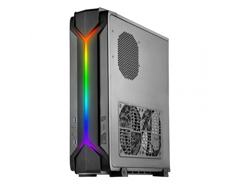 SilverStone RAVEN Series SFF Desk/Tower Case No PSU - Mini DTX / ITX - USB 3.0 - BLACK - ARGB MODEL : SST-RVZ03B-ARGB