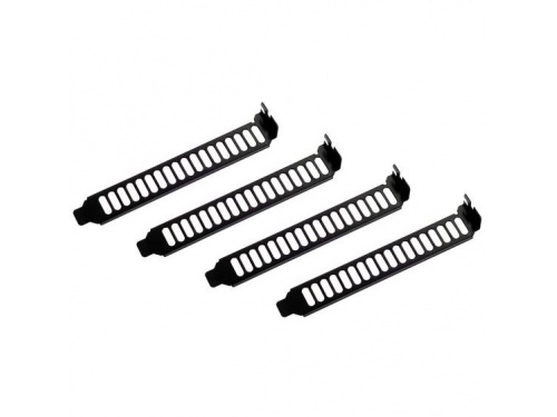 SilverStone AEROSLOTS-BP 4x Vented Slot Covers - Black - Model:SST-AEROSLOTS-BP