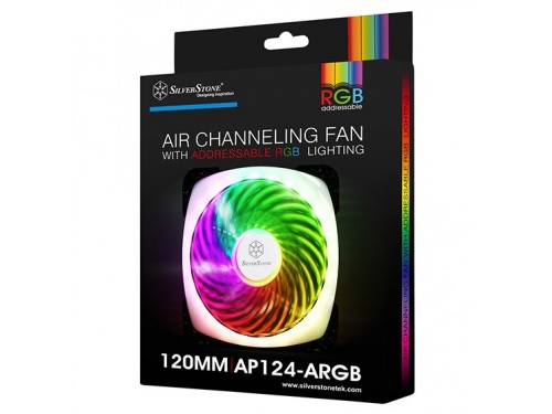 SILVERSTONE 120mm Air Channeling FAN ARGB Dual Ball Bearing - SST-AP124-ARGB