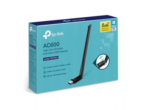 TP-LINK ARCHER T2U PLUS AC600 High Gain Wireless Dual Band USB Adapter