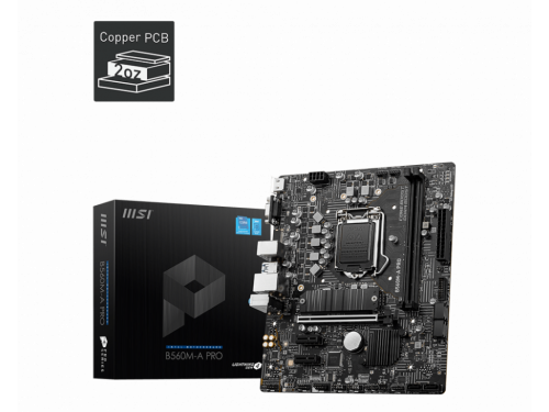 MSI B560M-A PRO Micro ATX Motherboard M.2 - USB 3.2 Gen1 - Socket LGA1200 