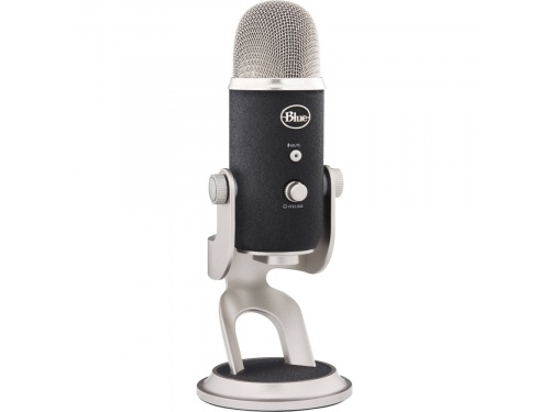 BLUE YETI PRO SILVER USB / XLR Microphone 3 Capsule - 4 Pattern Setting - 836213001967