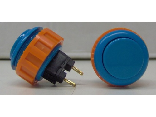 Pushbutton - Sanwa OSBN24 Blue includes built in microswitch