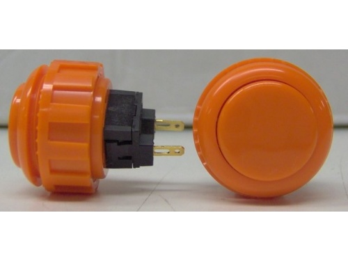 Pushbutton - Sanwa OSBN24 Orange includes built in microswitch