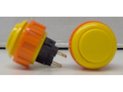 Pushbutton - Sanwa OSBN24 Yellow includes built in microswitch