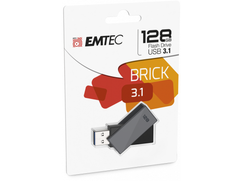 EMTEC 128gb USB3.1 Flash Drive &quot;BRICK&quot; Model: ECMMD128GC353