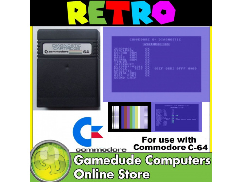 Diagnostic Test Cartridge With Port Testers Commodore 64 P/N 324528-02
