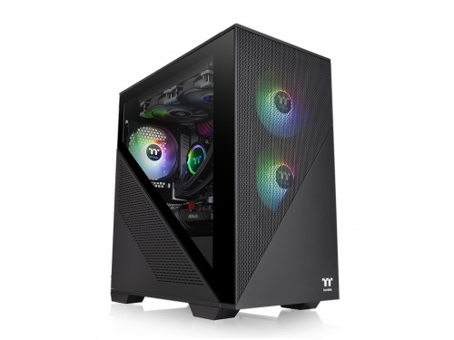 Thermaltake Divider 170 Tempered Glass ARGB Micro Case Black Edition MODEL : CA-1S4-00S1WN-00