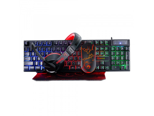 MARVO Scorpion CM409 4 in 1 Gaming Starter Kit Includes: Keyboard - Mouse - Headset - Mouse Mat MODEL : CM409