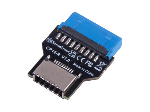 SilverStone CP14-R USB 3.0 internal header to USB 3.1 / 3.2 internal Type-C Adapter