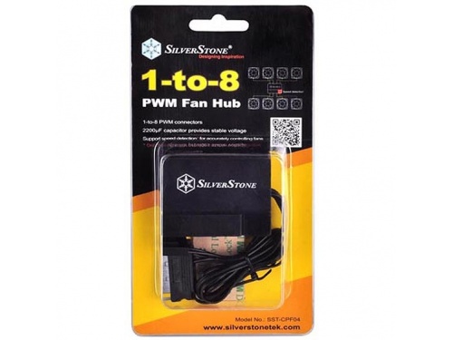 SilverStone 1 to 8 PWN Fan Hub MODEL : SST-CPF04