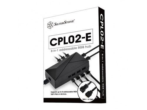 SILVERSTONE CPL02-E 8 in 1 Addressable RGB Hub - SST-CPL02-E