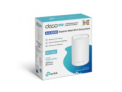 TP-Link DECO X50-4G 4G+ AX3000 Whole Home Mesh WiFi 6 Gateway 