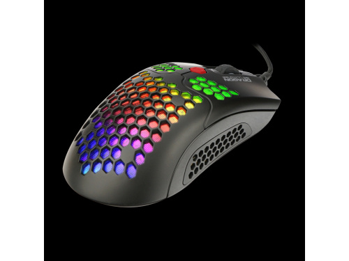 DragonWar G25 PHOENIX Pro Gaming Mouse (Black) 12000dpi - USB - RGB Lighting - MODEL : ELE-G25-BK