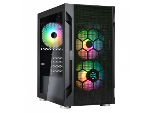 SilverStone FARA H1M PRO - Tempered Glass - BLACK No PSU - Micro-ATX, Mini-DTX, Mini-ITX - USB 3.0 MODEL: SST-FAH1MB-PRO