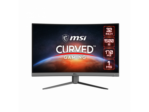 32&quot; MSI LCD CURVED PANEL, FRAMELESS, 170Hz, 1ms, 1920*1080, 2*HDMI, DP, DVI, - OPTIX G32C4 E2