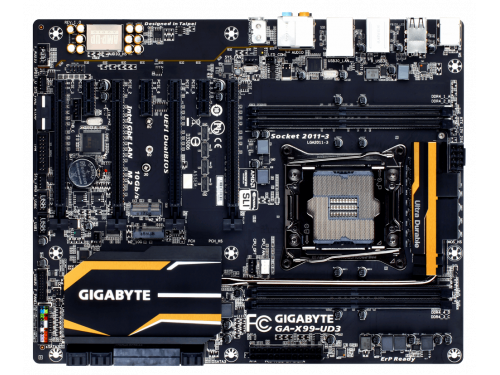 GIGABYTE GA-X99-UD3 Intel X99 QUAD DDR4 3000Mhz (OC) HDAudio 4Way CrossFire 3Wat SLi &lt;b&gt;Motherboard ONLY&lt;/b&gt;