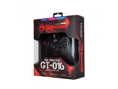 MARVO Scorpion GT-016 USB Controller PC - PS3 - Analog - Vibration - 12 Button 2 Analog Stick MODEL : GT-016