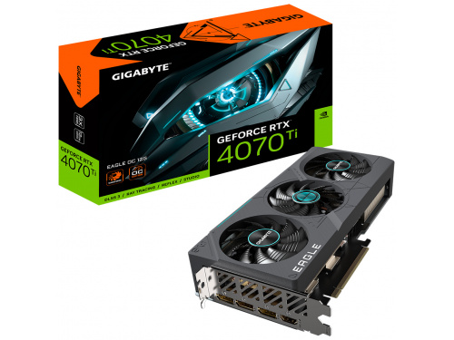 Gigabyte GV-N407TEAGLE-OC-12GD (rev 2.0), Nvidia GeForce RTX 4070 Ti, 12GB GDDR6X, Core Clock: 2625MHz, Cuda Core: 7680, 1xHDMI, 3xDP, PSU: 750W, PCIe4.0