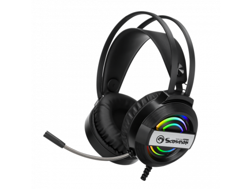 MARVO Scorpion HG8902 USB Gaming Headset Rainbow LED Backlight - Flexible Microphone MODEL : HG8902