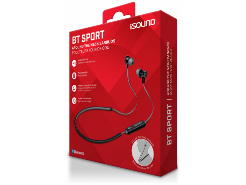iSOUND Bluetooth BT-SPORT Around the Neck Earbuds Music Controls - Magnetic Storage - InLine MIC (845620056453)  ITEM # : DGHP-5645
