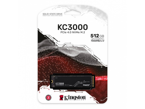 KINGSTON KC3000 512GB M.2 PCIe 4.0 NVMe SSD 2280 - Model:  SKC3000S/512G